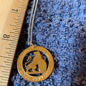 Spanish coin pendant